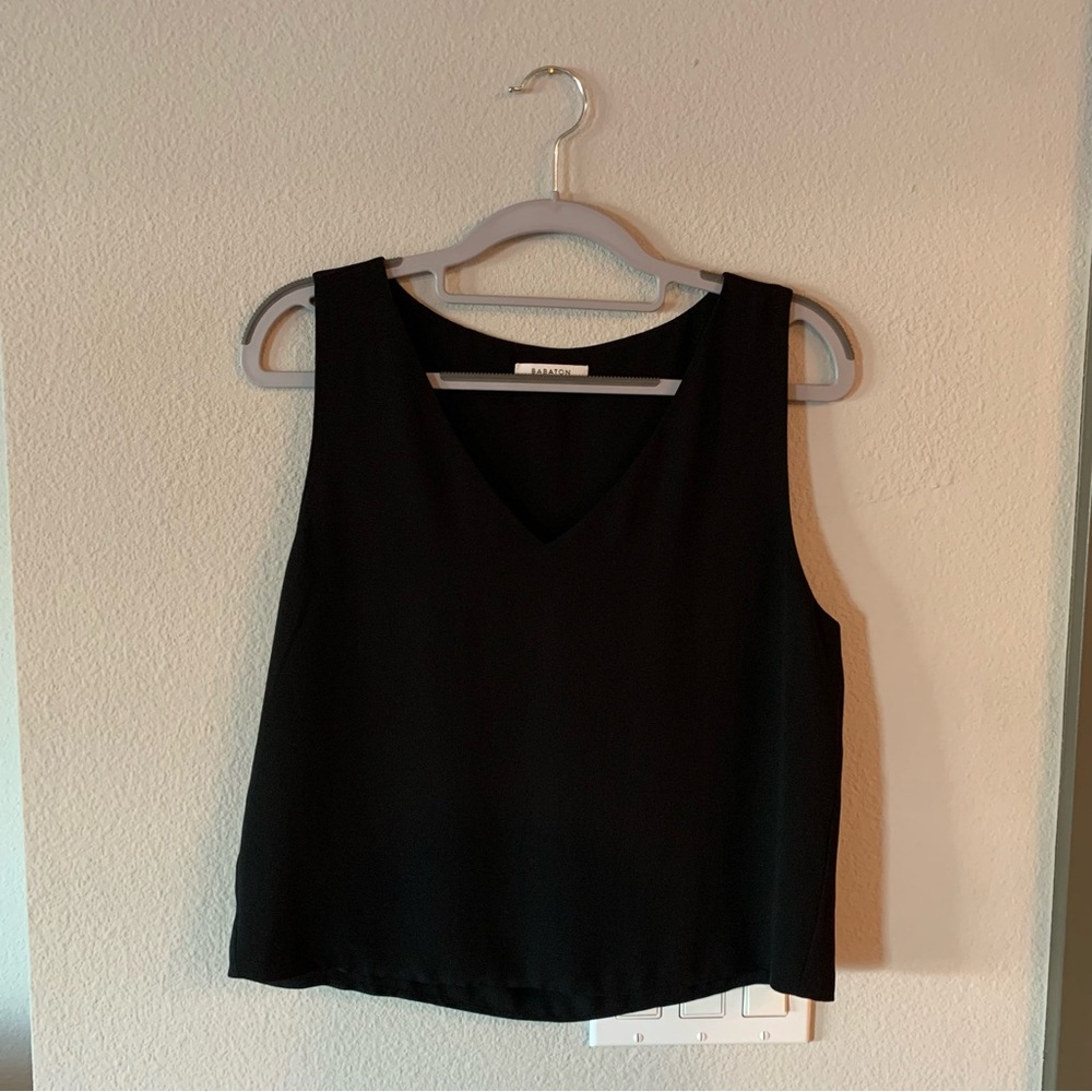 Aritzia Babaton Murphy Black Blouse